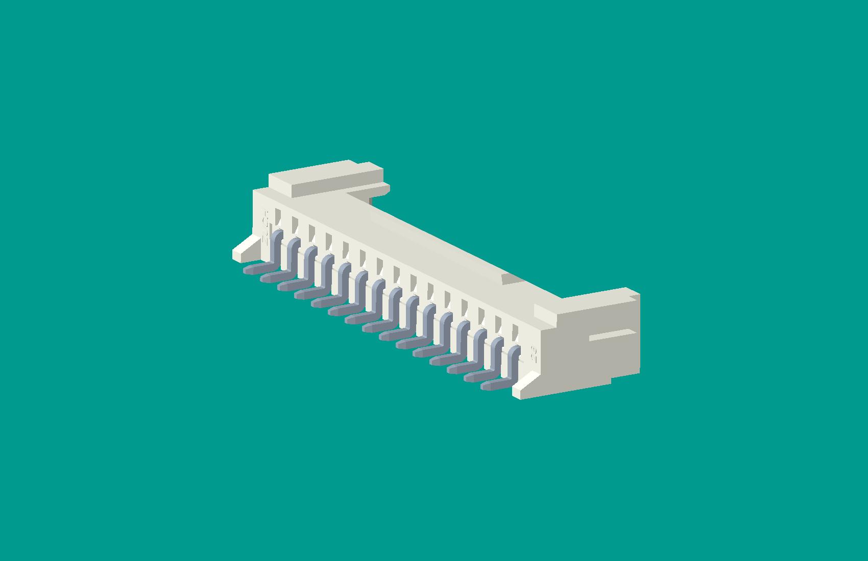 SMT-PH貼片彎針(臥貼)帶扣-15針（LCP料）本色