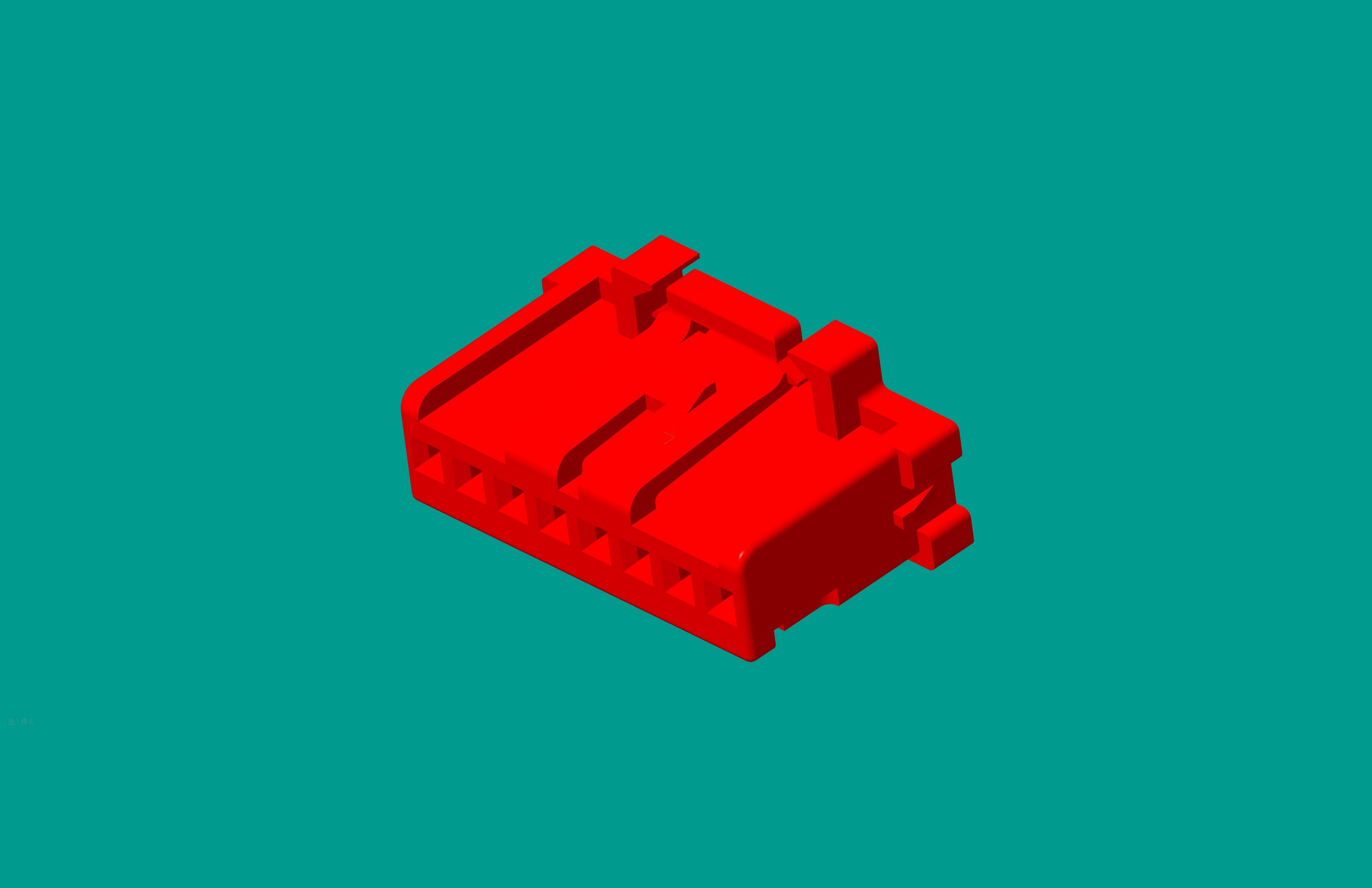 2.0間距，PNIRP-08V-S插頭/紅色/