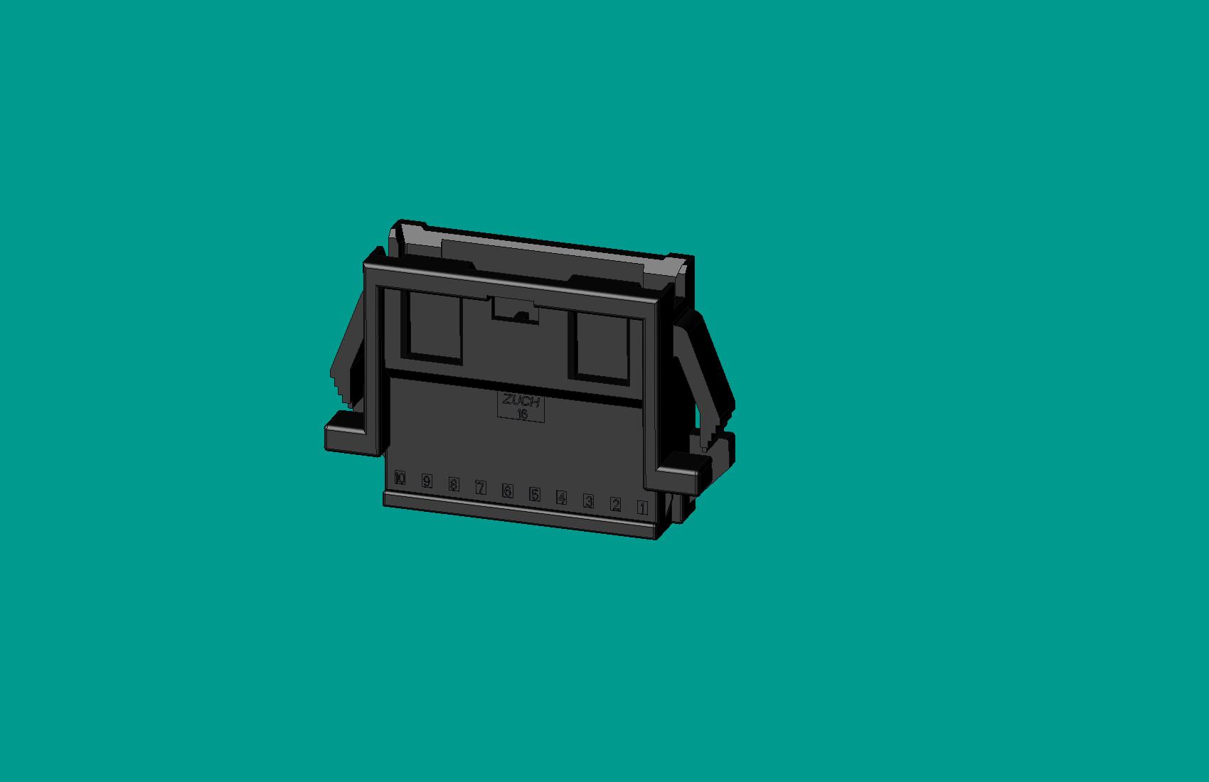 2.0間距，PNIRR-10V-S(帶鎖定面板)黑色