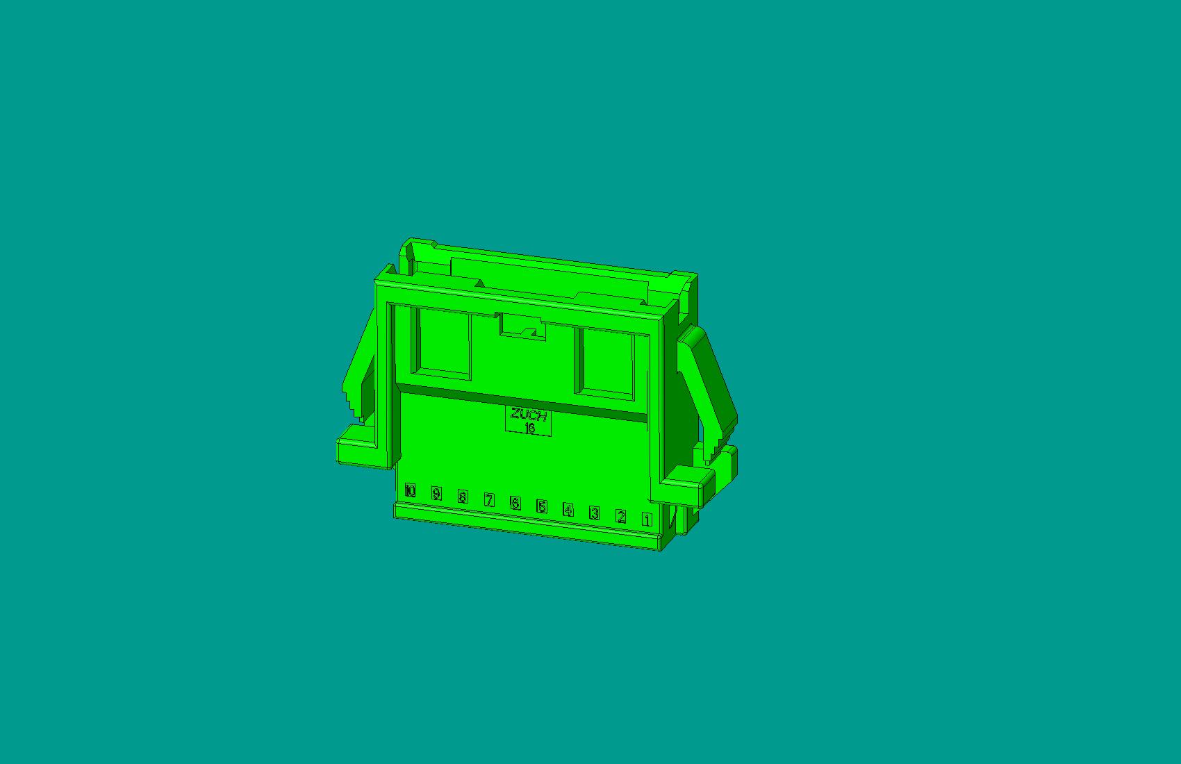 2.0間距，PNIRR-10V-S(帶鎖定面板)綠色