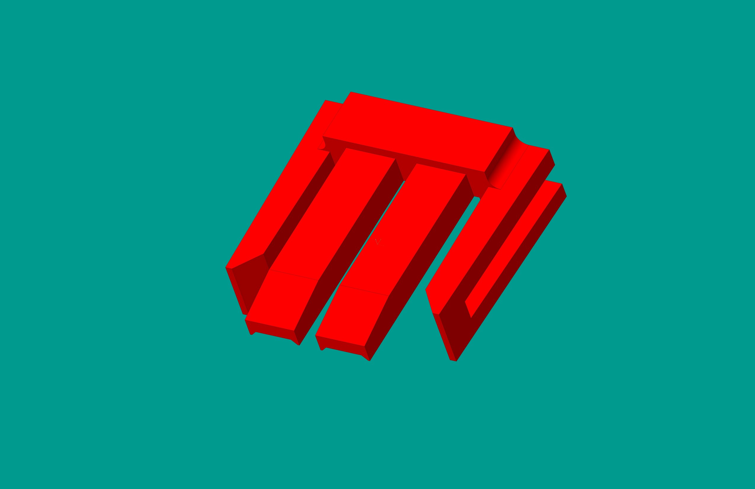 2.0間距，PNIS-02V鎖定片/紅色/