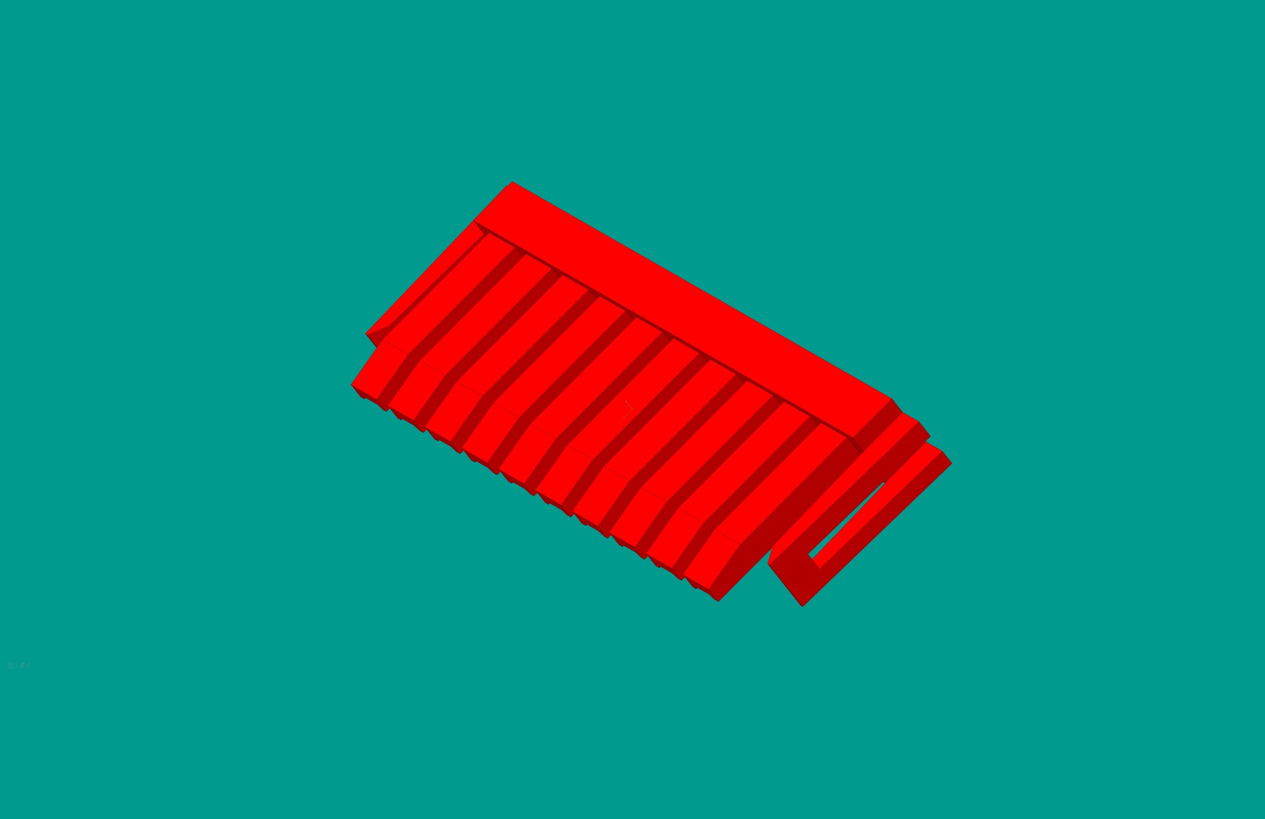 2.0間距，PNIS-10V鎖定片/紅色/