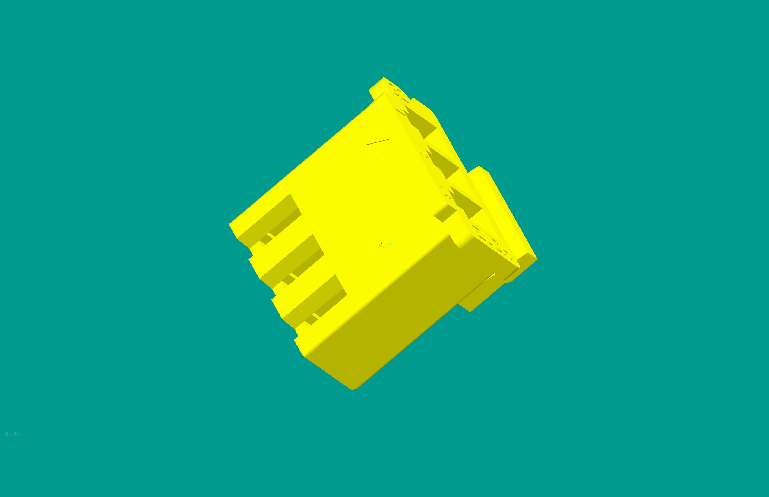 XH帶扣塑件-3Y黃色