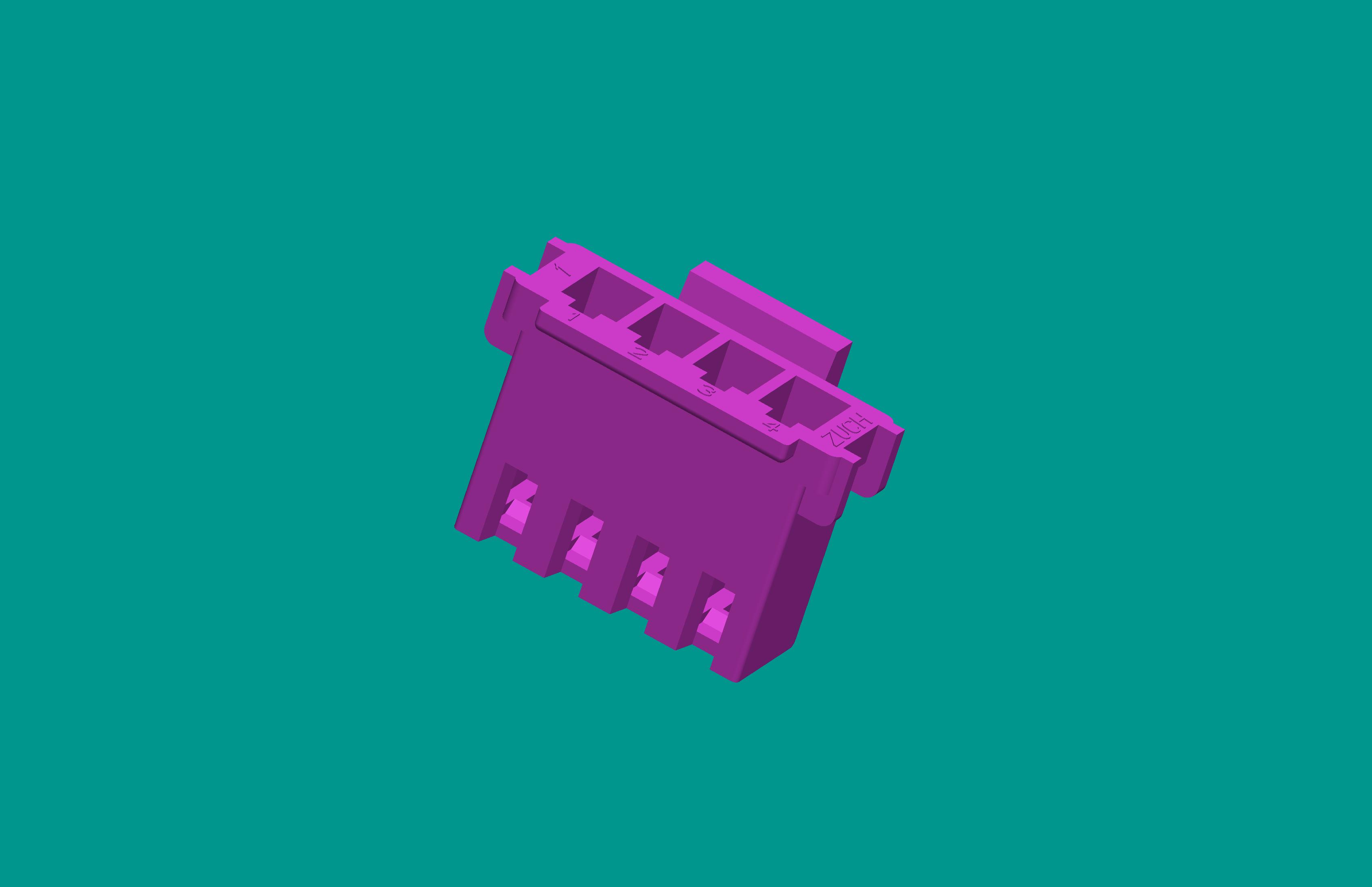 XHD帶扣塑件-4Y紫色