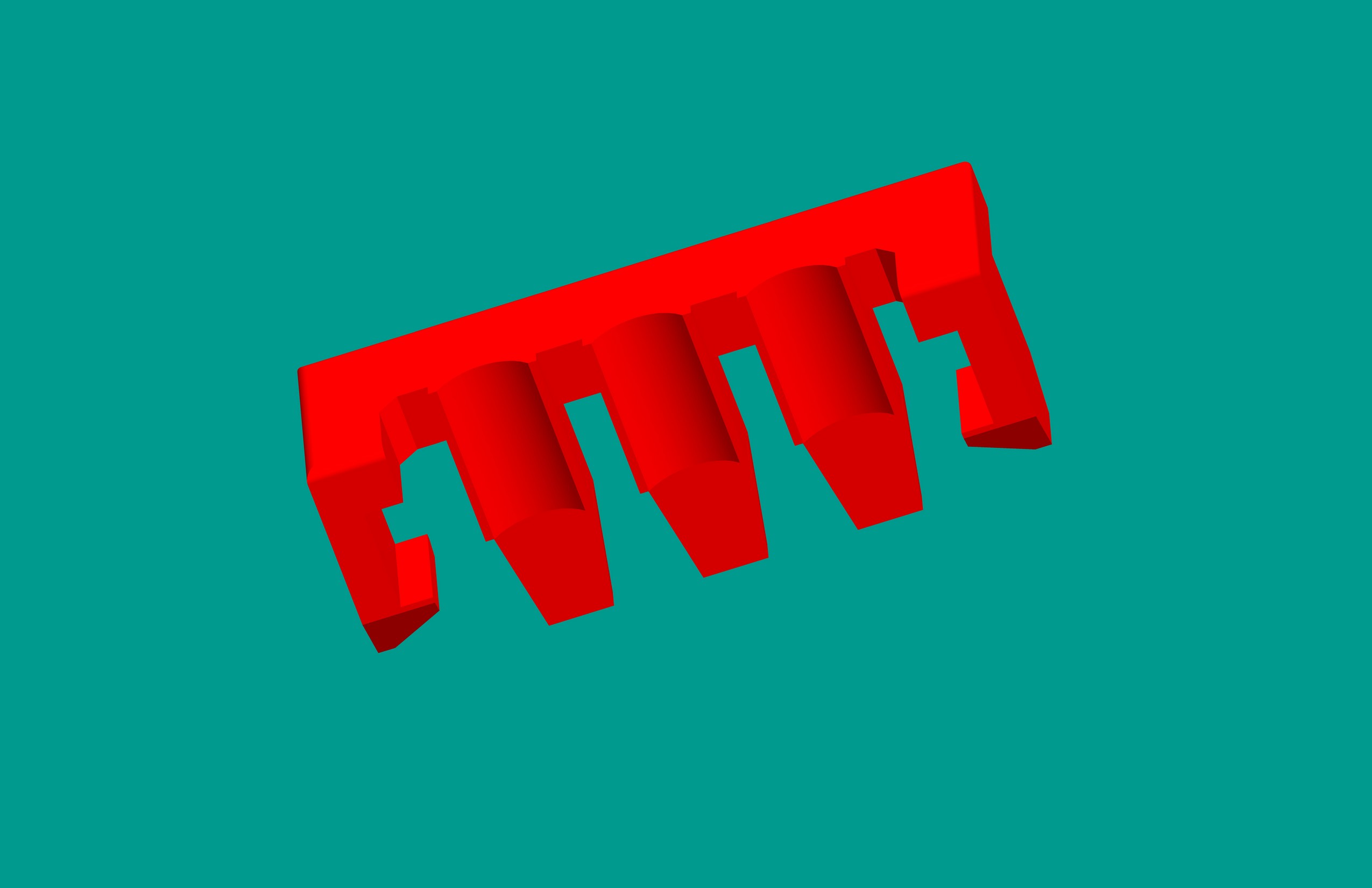 XH-3S正扣鎖片 紅色-PA66普通-包裝