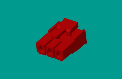 2.1洗衣機(jī)塑件-3孔暗紅色-高灼熱絲