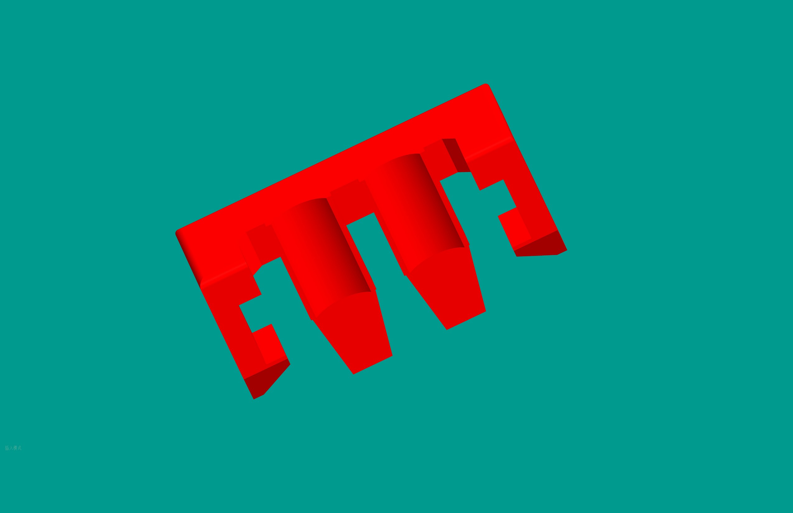 XH反扣鎖片-2S紅色