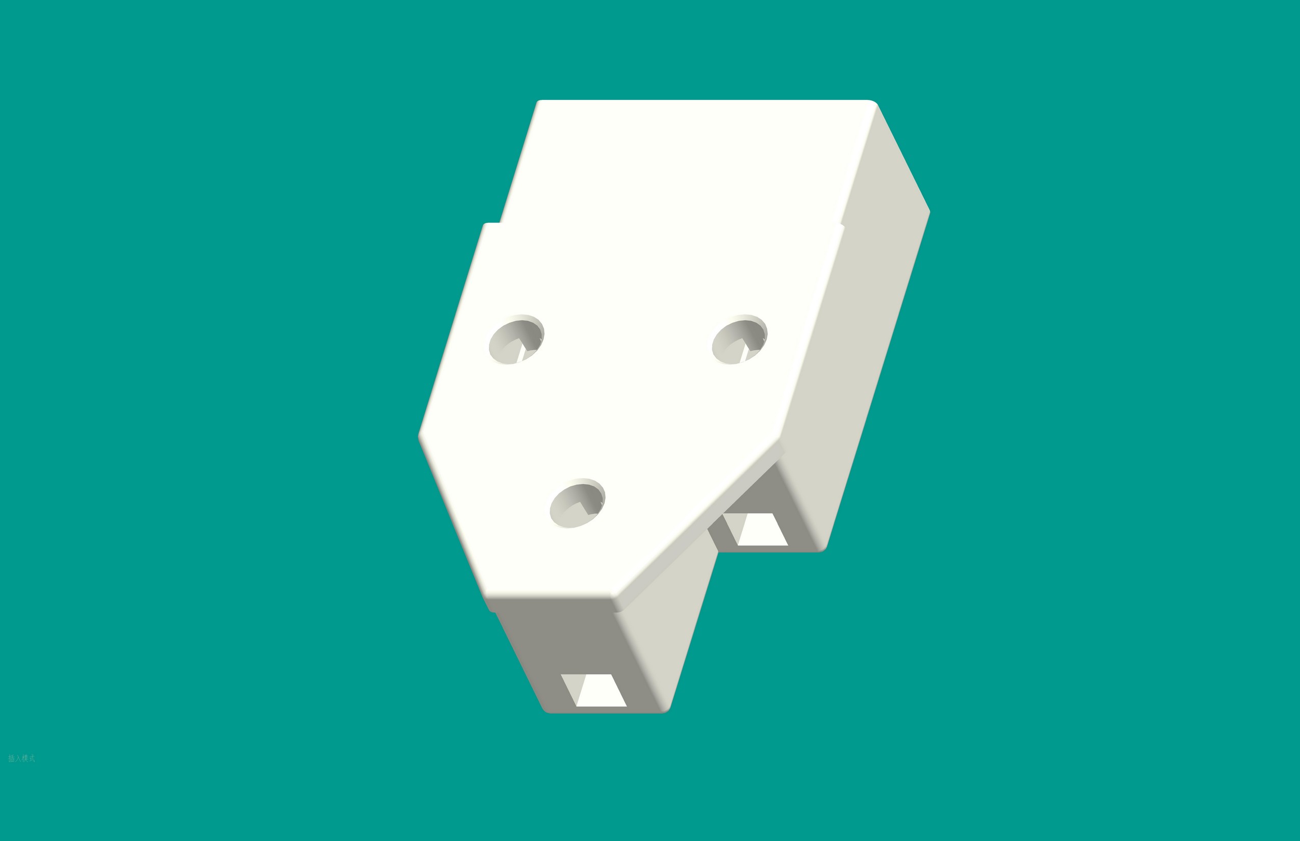 壓縮機(jī)塑件-3孔(不帶耳)-高灼熱絲+GF