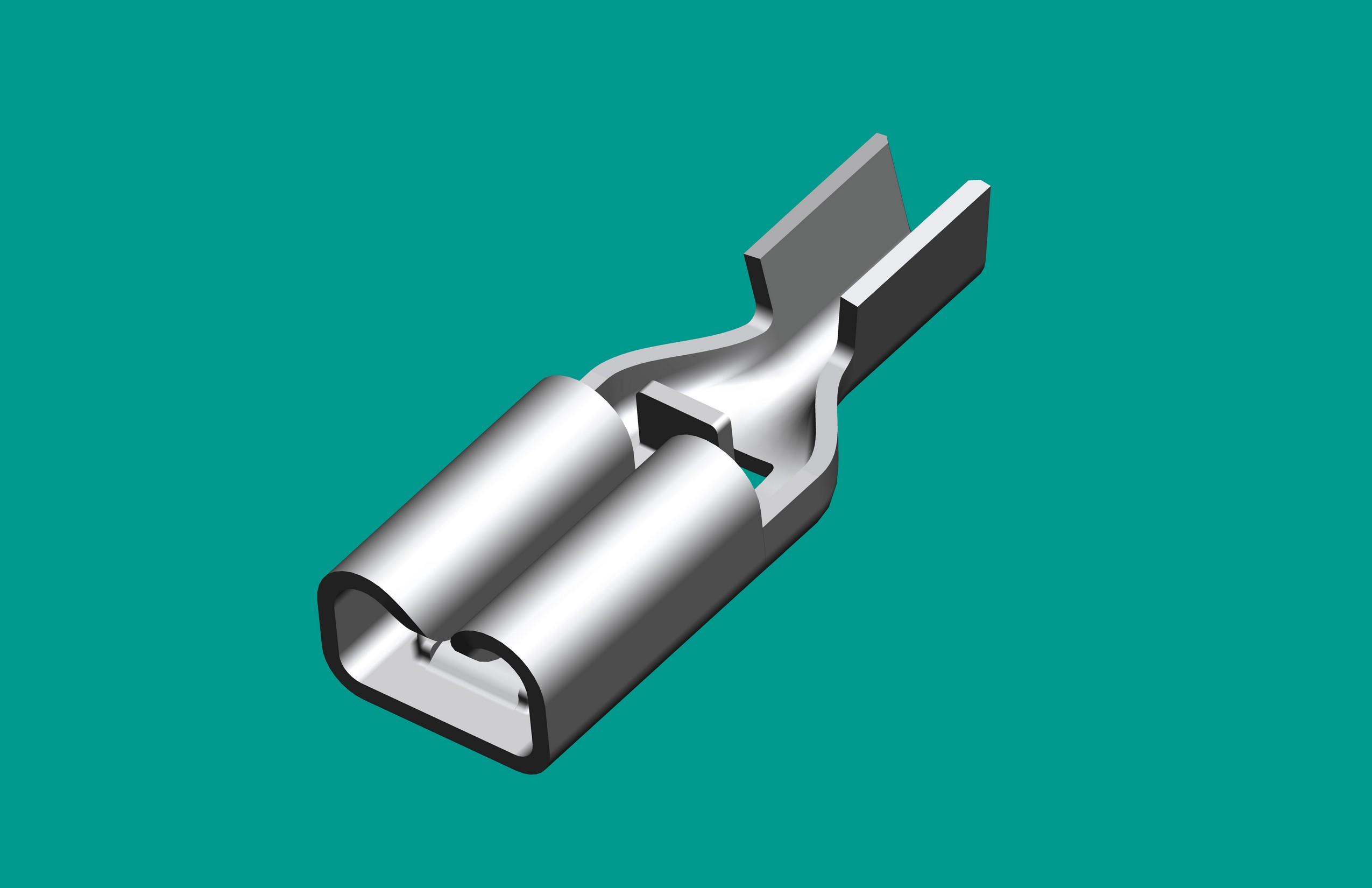 110直形母端子帶鎖超低腳/單壓線端子/黃銅/包裝/鍍亮錫（先沖后鍍）/(其它標準)