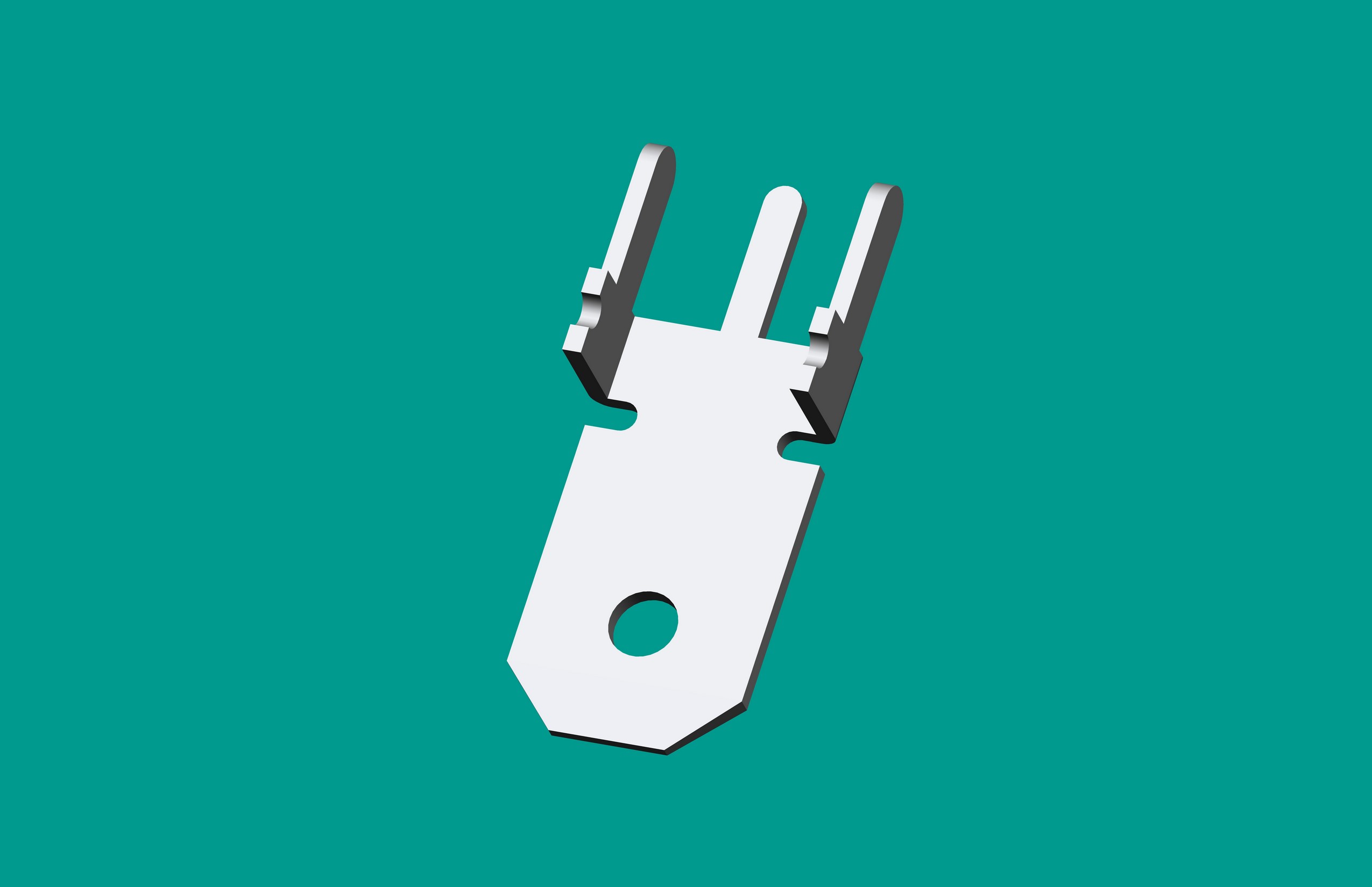 250三腳雙齒插片