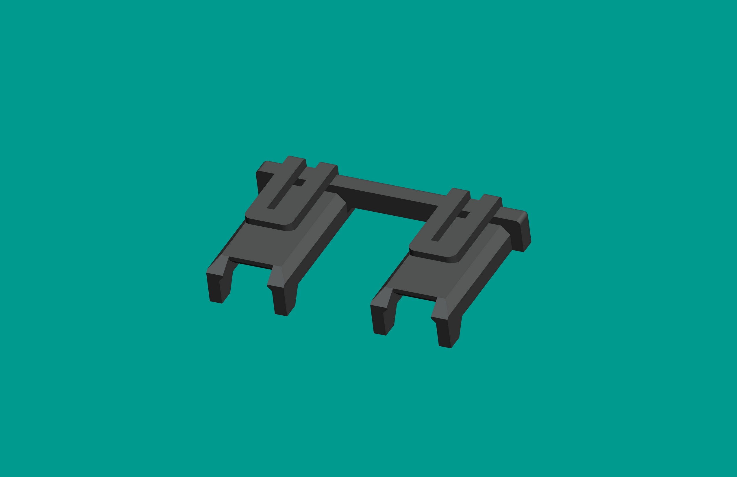 250四方2孔鎖片黑色-高灼熱絲